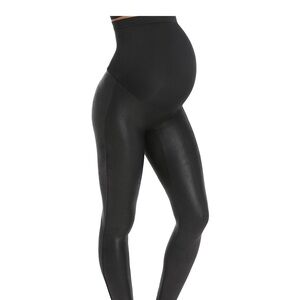 Spanx Faux Leather Maternity Leggings